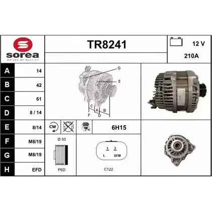 Генератор SNRA 1228733287 TR8241 TR 8241 JEKEW1O изображение 0