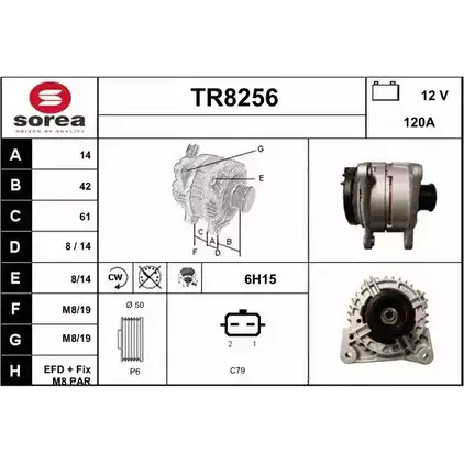 Генератор SNRA 1228733377 8 ZS4OI U1Y50 TR8256