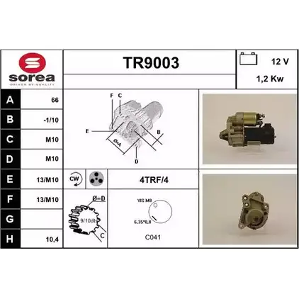 Стартер SNRA 1228733403 TR 9003 TR9003 LHASJX изображение 0