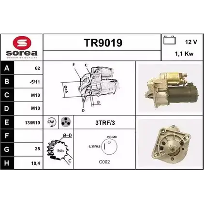 Стартер SNRA TR901 9 1228733557 DUOXBFO TR9019