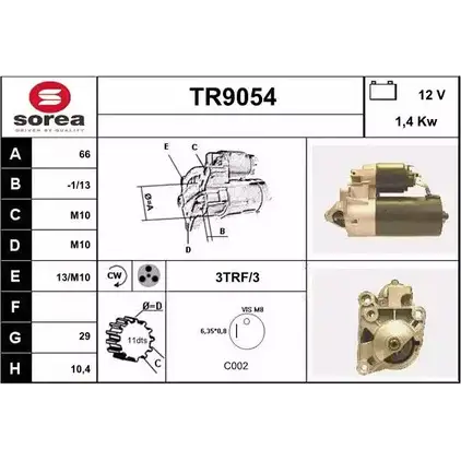 Стартер SNRA R2T12W5 TR9054 T R9054 1228733799