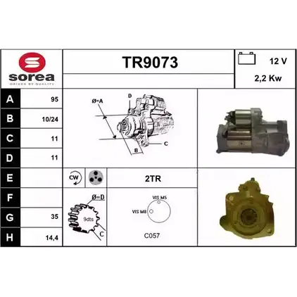 Стартер SNRA TR9073 1228734031 4D483C T R9073