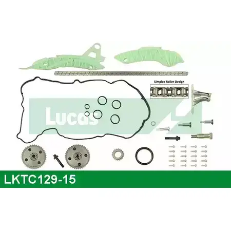 Комплект цепи ГРМ LUCAS ENGINE DRIVE LKTC129-15 F SBI25L 1229156101 L8UVOCH изображение 0