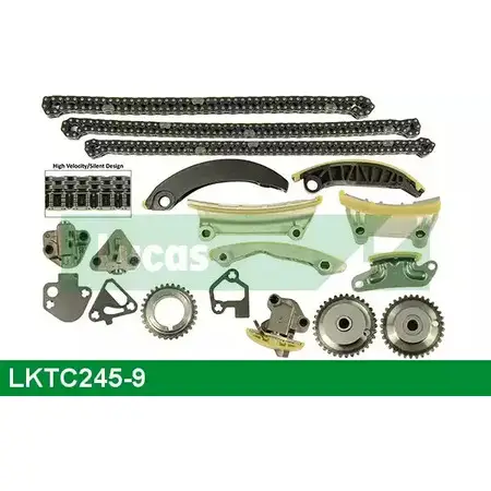 Комплект цепи ГРМ LUCAS ENGINE DRIVE LKTC245-9 LU XKS1 1229156529 CLUKG изображение 0