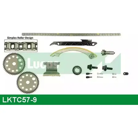 Комплект цепи ГРМ LUCAS ENGINE DRIVE LKTC57-9 5DKT 4 OXSRHR8 1229156781 изображение 0