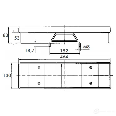 Комбинированный фонарь заднего освещения PROPLAST M5 8JY 40207612 1438637023 изображение 1