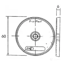 Отражатель, катафот PROPLAST 1437664286 26108002 5A Q0QZD изображение 1