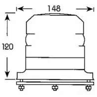 Проблесковый маячок PROPLAST 40668001 MR RBNI 1437664030 изображение 1