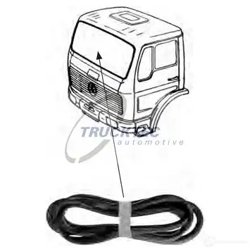 Уплотнитель лобового стекла TRUCKTEC AUTOMOTIVE 1832399 0150008 D WCEM97