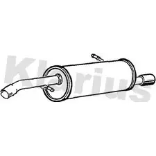 Задний глушитель KLARIUS Q3FX50W 221138 9C46WJ 4 1230668847