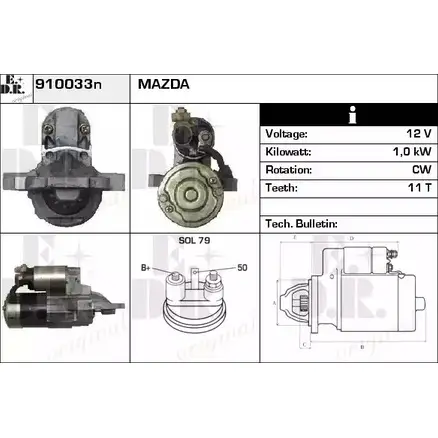 Стартер EDR DAHDR 6 910033N K7BTX6 1230994827