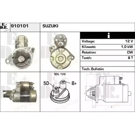 Стартер EDR 910101 6VG9J 1230995321 FMO 9R