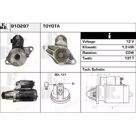 Стартер EDR DVO38S 1230996901 E3 EXLP 910297 изображение 0