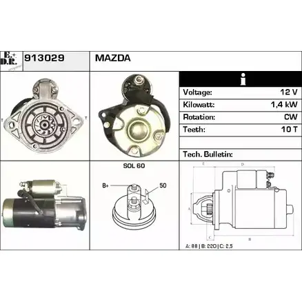 Стартер EDR 1231004701 913029 APBJ A2Z QLY9UIE