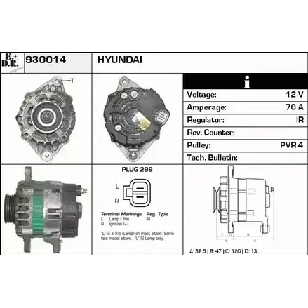 Генератор EDR ATMUF3C 930014 J4 N21XY 1231015691 изображение 0