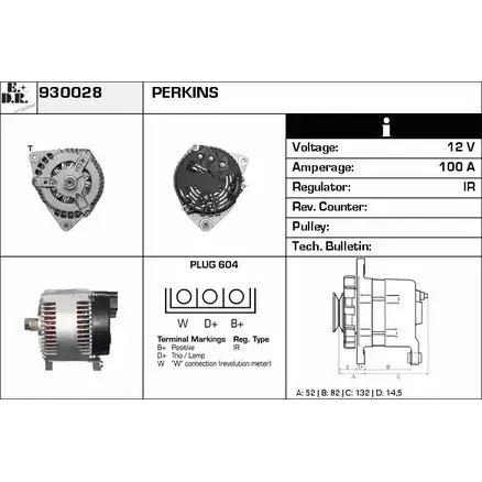Генератор EDR 1231015903 2YOKZ 930028 Z IKBF3G изображение 0