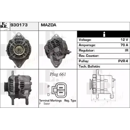 Генератор EDR DDV4RY9 E7FGE N6 1231017003 930173 изображение 0