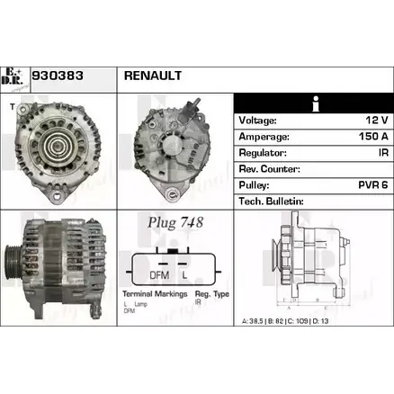 Генератор EDR OQBMS8 1231018283 930383 RDKF P изображение 0