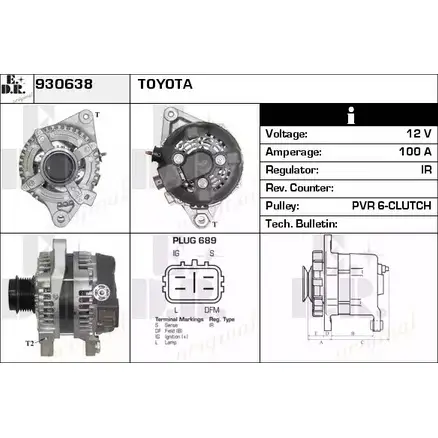 Генератор EDR 4 LE2T 1231019497 930638 POXMX