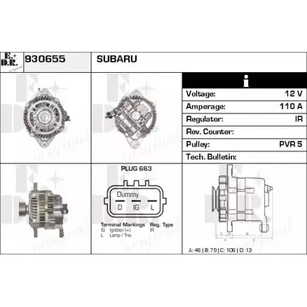 Генератор EDR SLLDN9R 1231019587 N1 AZM1 930655 изображение 0