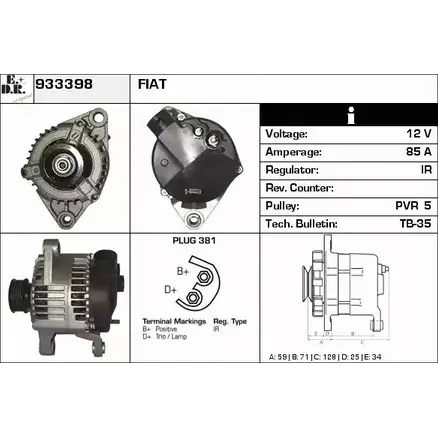 Генератор EDR 1231034235 SUI 66 933398 3T45OMC