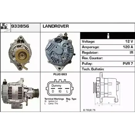 Генератор EDR 9I FDBN 1231036719 SCMCT 933856 изображение 0