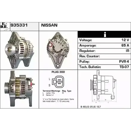 Генератор EDR 6K1W A VVQAW 935331 1231040285 изображение 0