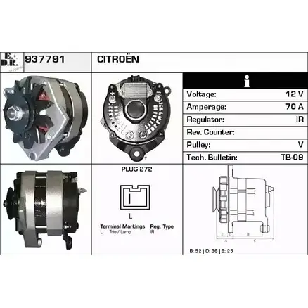Генератор EDR 937791 Y49BM V 1231041521 1SPBES