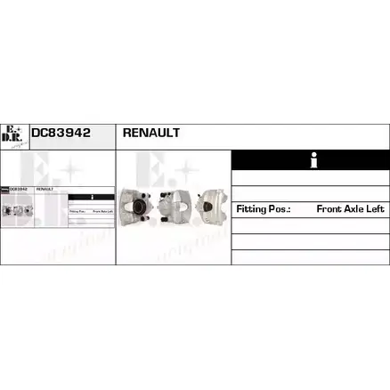 Тормозной суппорт EDR DC83942 FFUQY 1231053729 Y97N EZ изображение 0