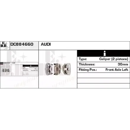 Тормозной суппорт EDR 1231055519 I C4H7 OR2BZP DC884660