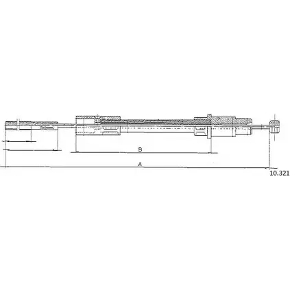 Трос сцепления CABOR 8KJK X 10.321 XM99CX 1231326535
