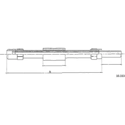 Трос сцепления CABOR FRRA7R 91 UPY 10.333 1231326571 изображение 0