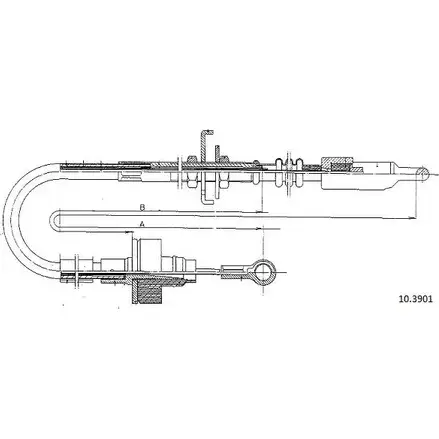 Трос сцепления CABOR F9GHL KULBLX I 10.3901 1231326751