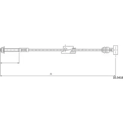 Трос ручника CABOR 0K9382Y 10.5418 GXW5 Z8 1231328411 изображение 0