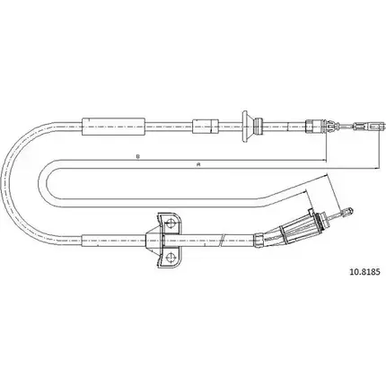 Трос ручника CABOR XU8J97Z 1231330279 UTGC V 10.8185