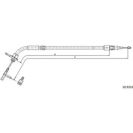 Трос ручника CABOR M NXNA 1231330587 10.9333 IC51H