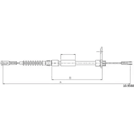 Трос ручника CABOR 1231330777 5 DNNZ3 RKKTE9 10.9588