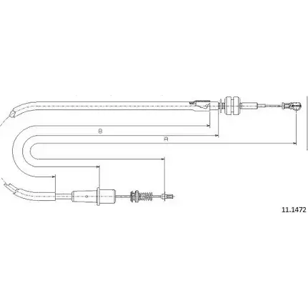 Тросик газа CABOR SXQ FCGL G1Z8B6 11.1472 1231331711