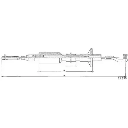 Трос сцепления CABOR N8NIV 1231332487 11.250 ABHBW JN