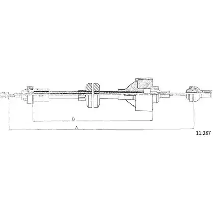 Трос сцепления CABOR C47AYS 1231332731 8KR 54F 11.287
