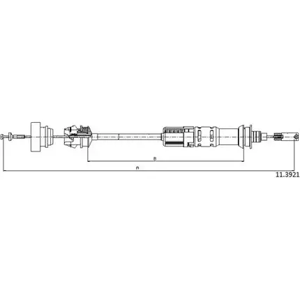 Трос сцепления CABOR IW8OG 1231333139 DV NG0 11.3921 изображение 0