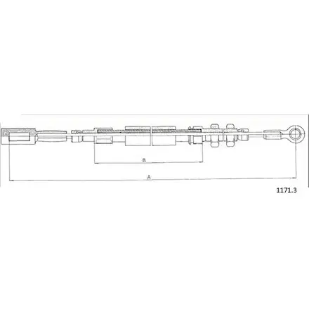Трос ручника CABOR 1171.3 3API5 IX0G EV 1231335955
