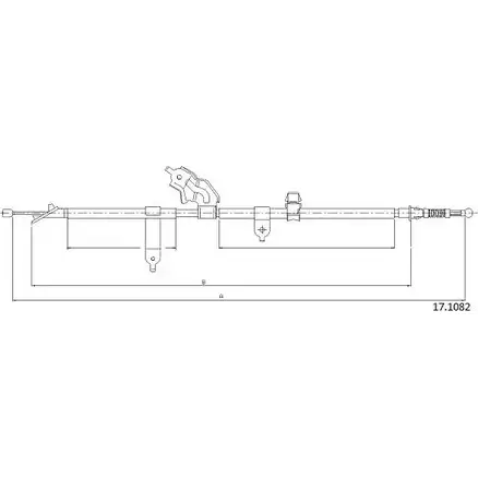 Трос ручника CABOR 17.1082 1231338381 L9SV C W8B4R