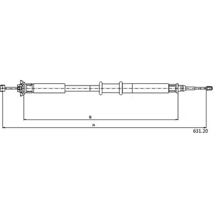 Трос ручника CABOR I Z00VEP 6OOO0 631.20 1231341473