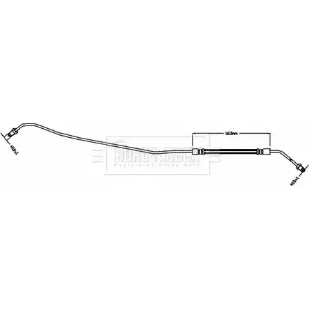 Тормозной шланг BORG & BECK 1231381567 87U9E BBH8477 WRB6R 5