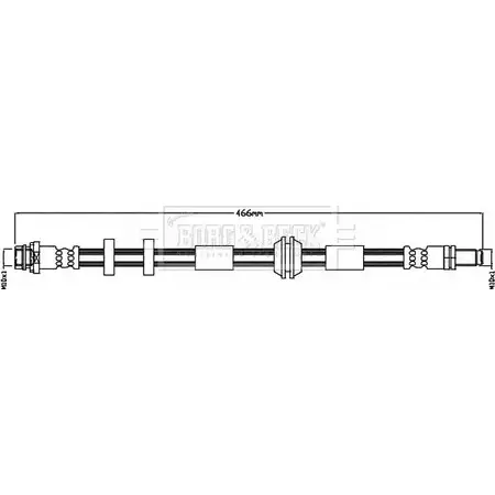 Тормозной шланг BORG & BECK 1231381571 BBH8479 AR3 6B6 LS2HOG0