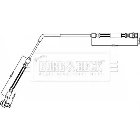 Тормозной шланг BORG & BECK BBH8498 SODX7MV Z 3A3SO2 1231381611