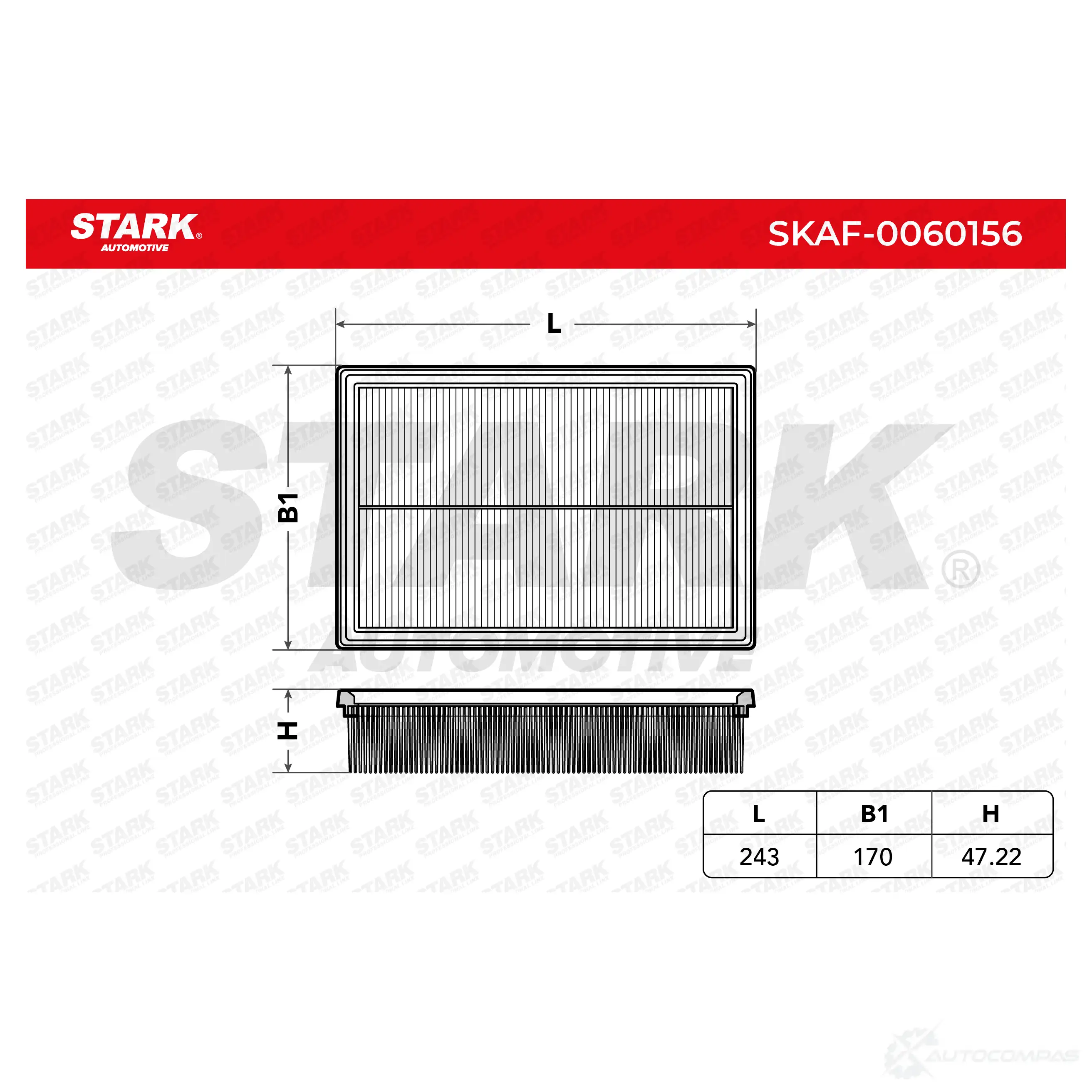 Воздушный фильтр STARK 1437747632 AY2 T7R skaf0060156 изображение 3