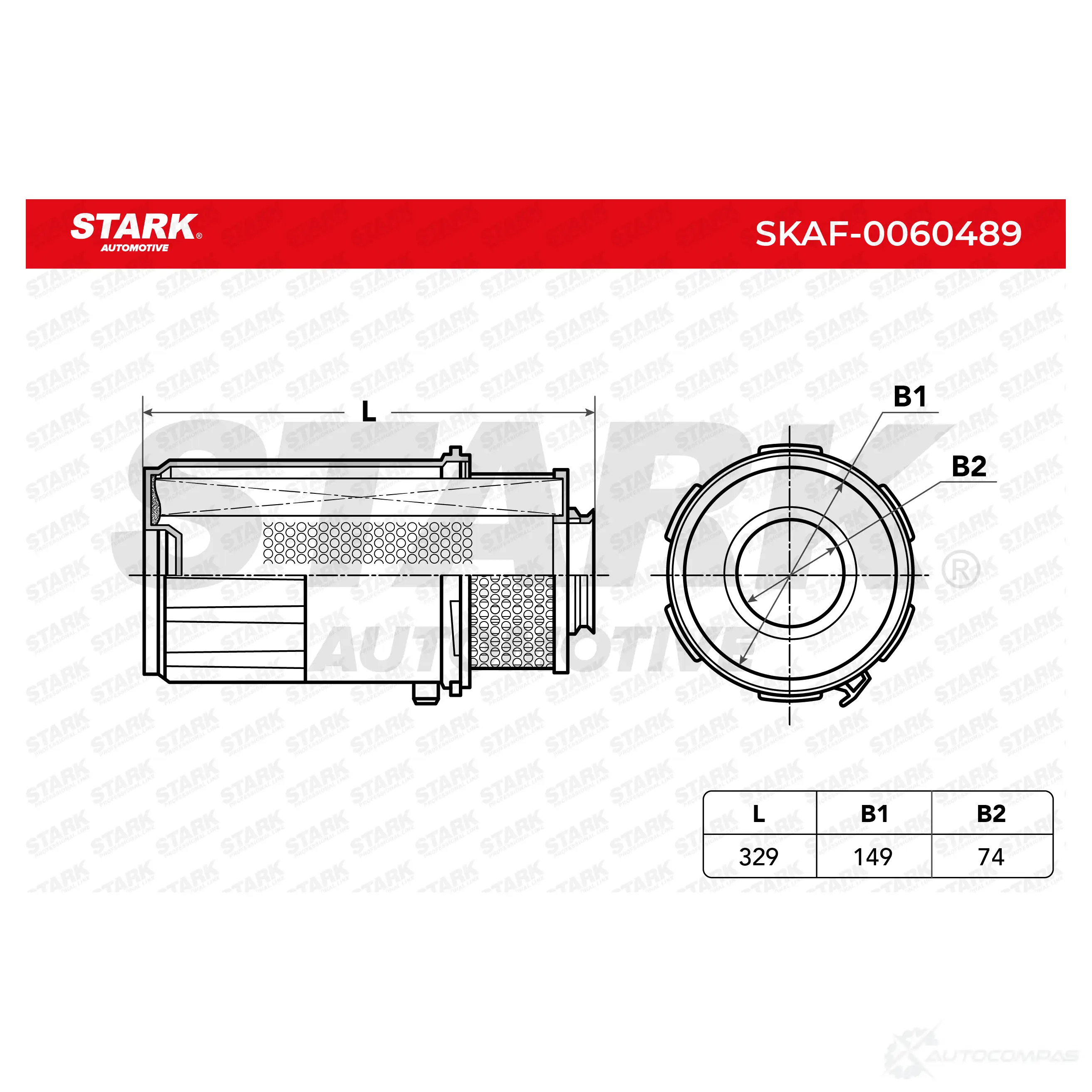 Воздушный фильтр STARK 1437747600 EQP6 V64 skaf0060489 изображение 4