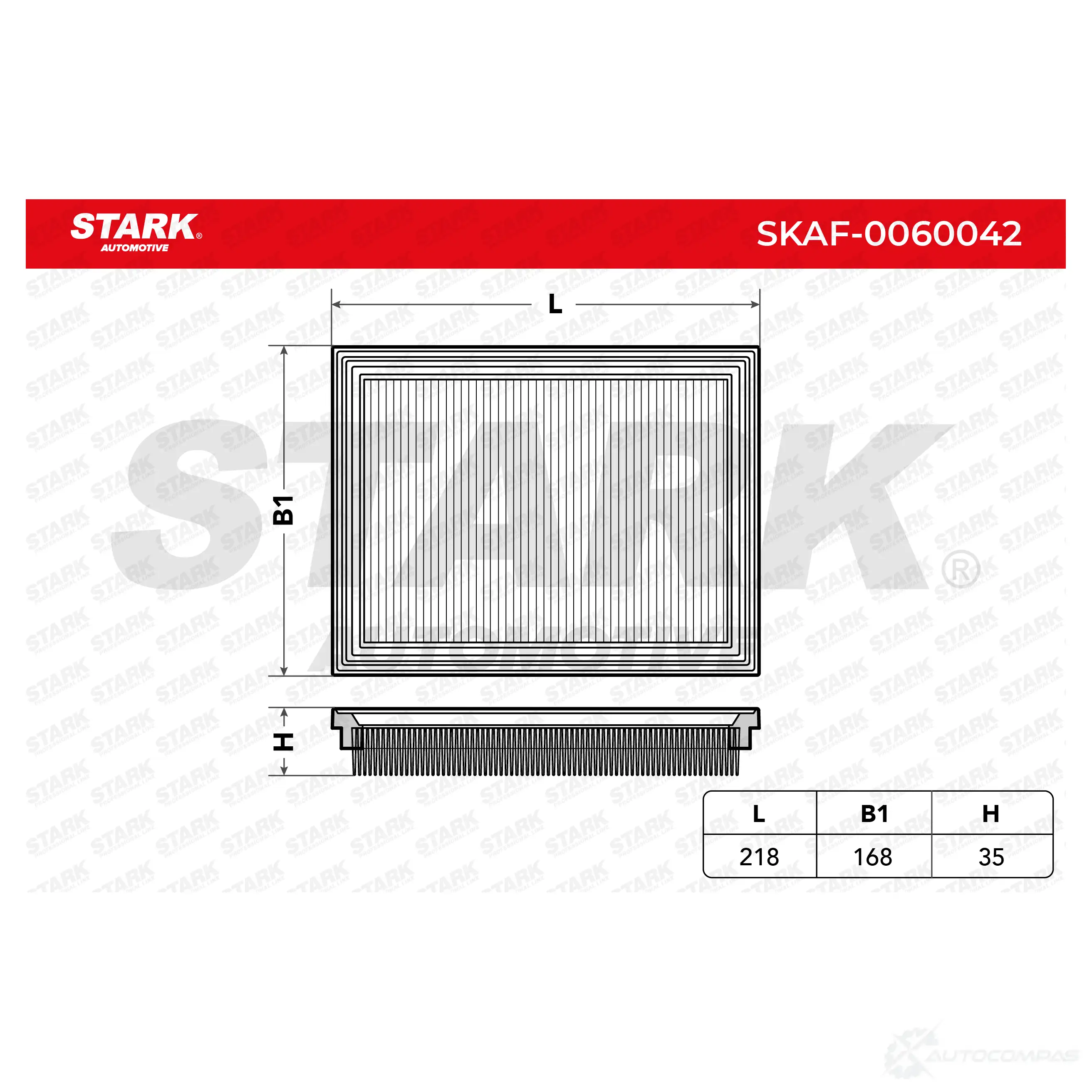 Воздушный фильтр STARK Q9N GX skaf0060042 1437810041 изображение 5